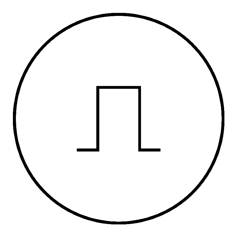 Pulse wave symbol